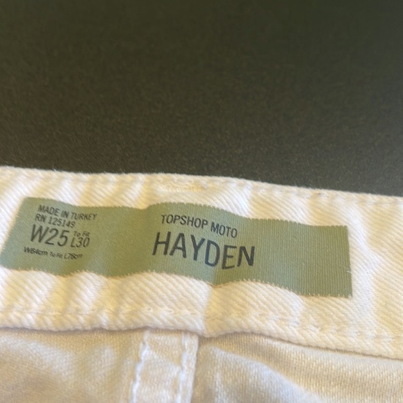 Topshop white ripped jeans Hayden style waist 25 - Picture 6 of 6